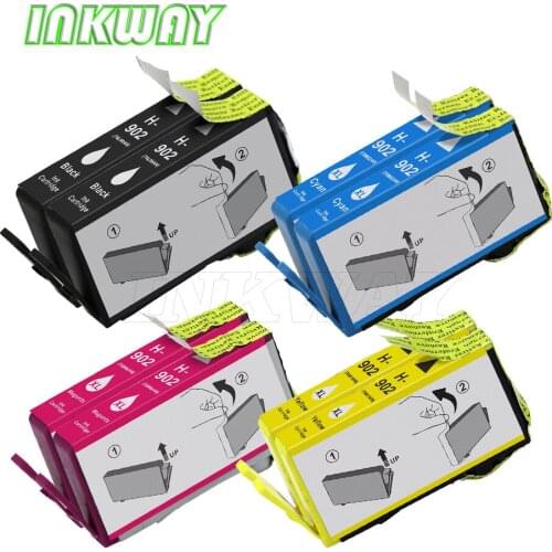 INK WAY 902 Remanufactured Ink Cartridges for hp902XL for HP Officejet Pro 6960 6968 6970 6975 6978 etc.,8PACK