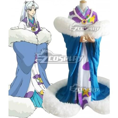 Sesshomarus mother Inu no Kami Kimono Dress Suit Halloween Clothings Outift Adult Girls Party Cosplay Costume E001
