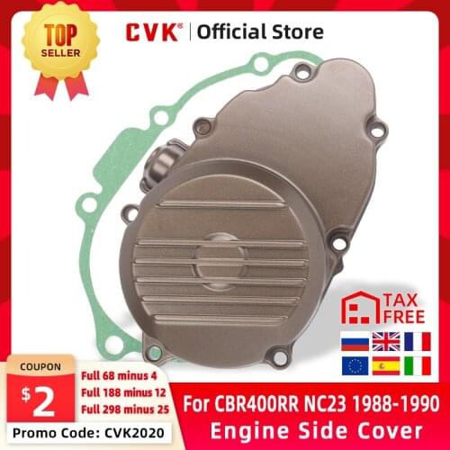 CVK Engine Cover Motor Stator Cover CrankCase Side Cover Shell For HONDA CBR400RR CBR400 CBR 400 RR NC23 1988 1989 1990