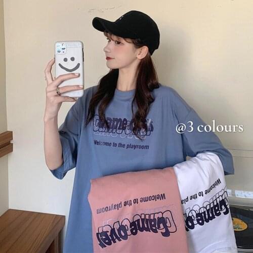 Summer American Retro Street Short-Sleeved t-Shirt Female Summer 2021 Loose Korean Ins Harajuku Style Clothes