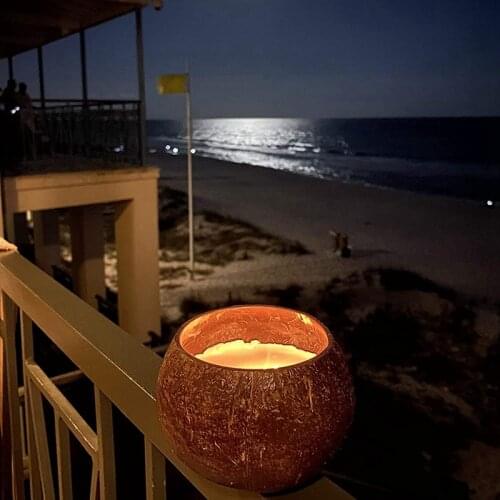 Can Pouring Candle Coconut Shell Bowl Wood Bowl Creative Decoration Bowl Storage Bowl