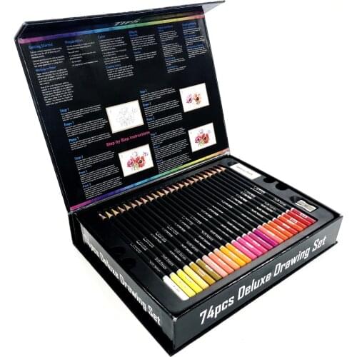 72 professional lapis colored pencils oil color set pencils for chilren drawing crayons