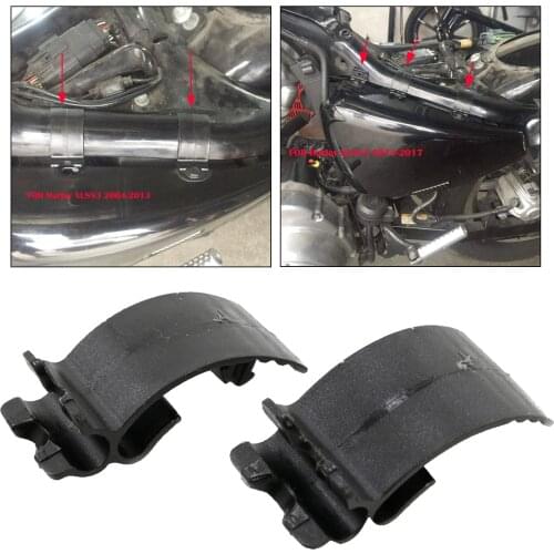 Replacement Side Cover Clips Set for Harley XL1200 Left Side Battery Cover Mount, Motorcycle Spare Parts