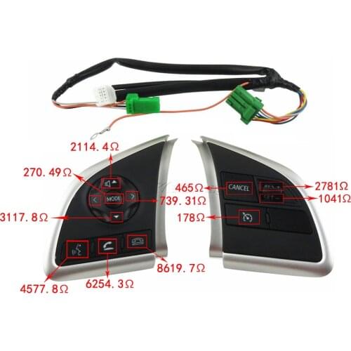 Cruise Control Switch Steering Wheel Button Audio Android Player Switches For Mitsubishi L200 Xpander Outlander ASX Mirage G4