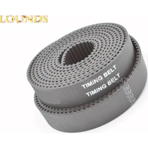 Free Shipping 10Meters HTD3M Timing Belt 3M-15 Width 15mm Pitch 3mm 3M Rubber With Fiberglass Timing Belt Laser Engraving CNC
