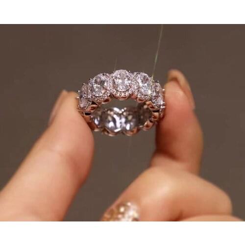 Brillian Luxury Fashion Jewelry Oval AAA Zircon Women Wedding Ring Bride Novelties 2021 Technology Y2k Jewelry Jewerly From Body
