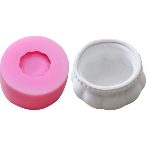 Succulent Plant Flower Pot Silicone Mold Gypsum Cement Fleshy Flower Bonsai DIY Ashtray Candle Holder Mould