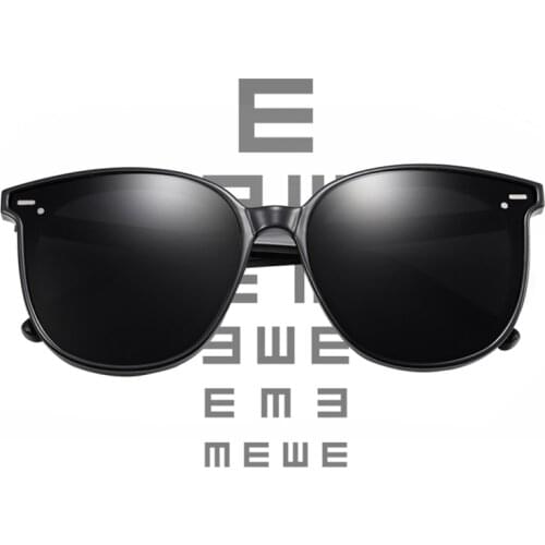 Women polarized sunglasses GM prescription glasses sun shades 1.67 1.74 myopia diopter hyperopia-1.5 -2.75 +2 men black eyewear