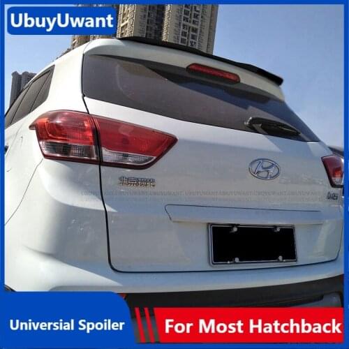 UBUYUWANT Rear Roof Lip Spoiler For Hyundai IX25 2015-2019 Hatchback Universal Spoiler ABS Plastic Car Tail Wing Decoration