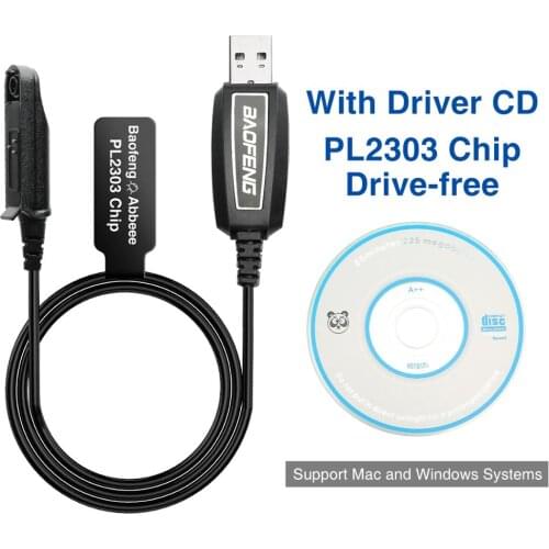 Baofeng PL2303 UV-9R Waterproof Drive-Free USB Programming Cable For BaoFeng UV-XR A-58 GT-3WP UV-5S PL2303 Chip Walkie Talkie