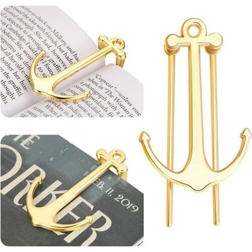 Anchor Bookmark Creative Metal Page Holder Clip for Students Teachers Graduation Gifts School for School Office GDeals