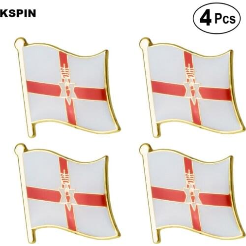 Northern Ireland Flag Pin Lapel Pin Badge Brooch Icons 4pcs