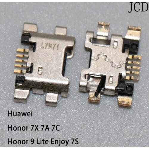 1-20PCS/Lot Micro USB Charge Port Socket Jack Plug Dock For Huawei Honor 7X 7A 7C / For Honor 9 Lite Enjoy 7S Charging Connector