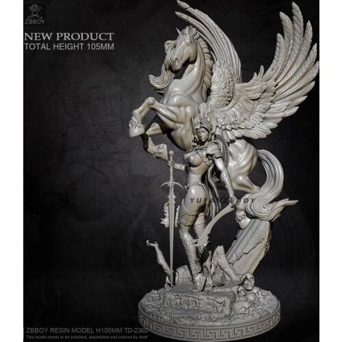 105MM Resin model kits Pegasus Woman self-assembled TD-2360