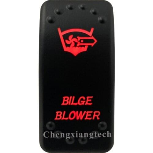 12V 20A / 24V 10A Dual Red Led 5P On Off SPST Rocker Switch Bilge Blower Waterproof for Car Boat Truck Circuit Breaker