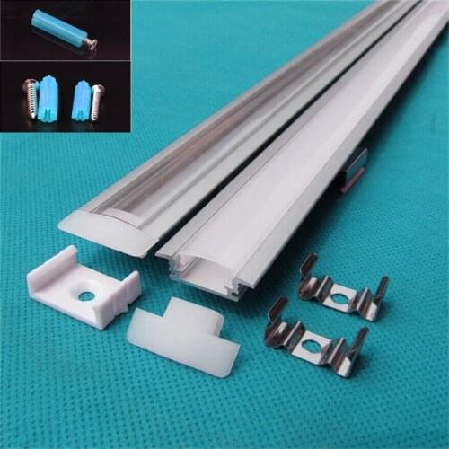 5-30PCS/lot 40inch 1m long anodized led aluminium profile for 5050/5630 strip ,12mm pcb built in embedded LED bar light