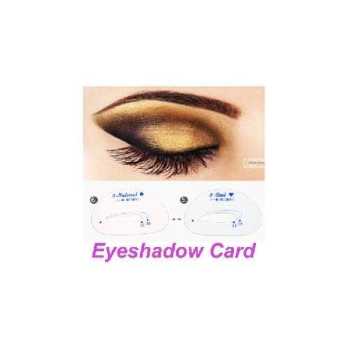 6pcs easy paint eyeshadow stencil eye make up model card beauty women tools