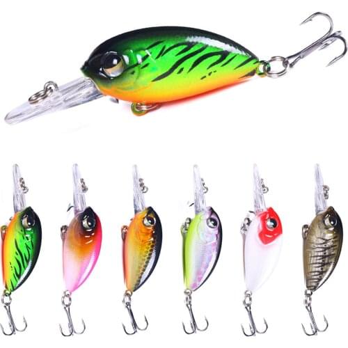 6cm 5g Mini Crankbait Fishing Lure Topwater Artificial Japan Hard Bait Minnow Swimbait Trout Bass Carp Fishing 0.3-2m