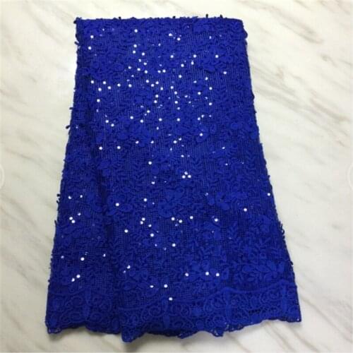 African Lace Fabric 2021 High Quality Lace Latest French Guipure Cord Lace With Sequins For Wedding Nigerian Lace Farbic 5yards