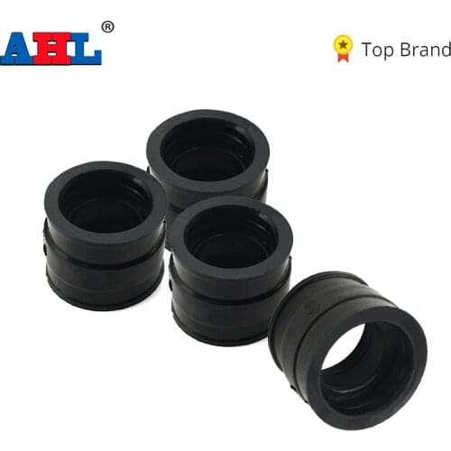 AHL 4 pcs Carburetor Rubber Intake Manifold Pipe Interface Adapter for Honda CB650 CB 650 CB650SC RC03 1979 1980 1981 1982