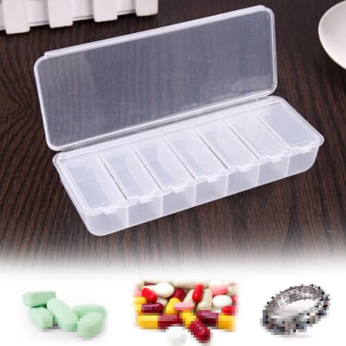 4Colors Large Travel Pill Cases Portable 7-Day Medicine Box Tablet Dispenser Storage Container Tablet Storage Organizer Containe
