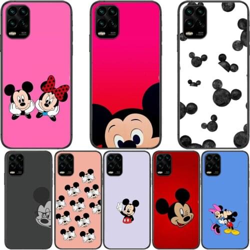Disney cute mickey mouse stitch soft cartoon Phone Case For XiaoMi Redmi Note 11 10 9S 8 7 6 5 A Pro T Y1 Anime Black Cover Sili