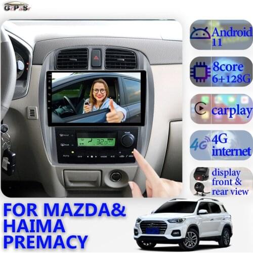 For Mazda & Haima Premacy 2001 - 2009 Android 11 Navigation GPS Autoradio Touchscreen Car Radio Audio Player Multimedia AHD Cam