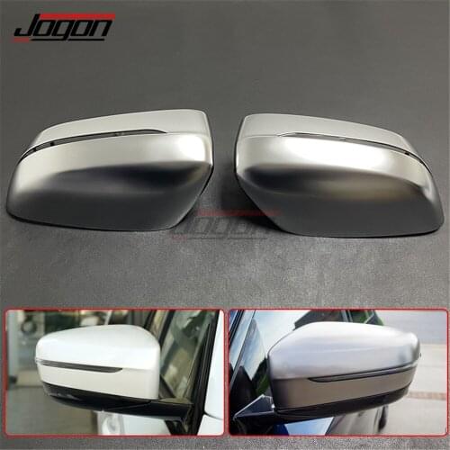 2pcs Grey&Silver For BMW 3 Series G20 G21 2020 2021 Car Side Wing Rearview Rear View Mirror Caps Case Shell Replace Cover Trim