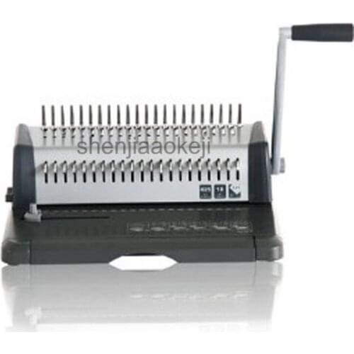 Binding machine heavy duty comb style binding machine 21 hole punch machine document tenders bookbinding machine 18 sheets/time