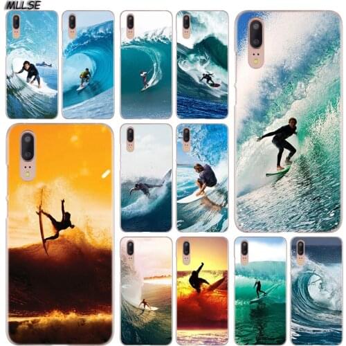 MLLSE I Love Surfing Fashion Clear Case Cover for Huawei P30 P20 P10 P9 P8 Lite 2017 P30 P20 Pro Mini P Smart Plus Cover Hot