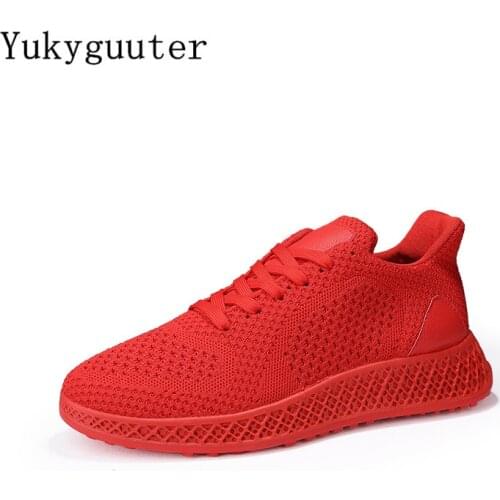 Men Running Shoes Flats Sports Sneakers Breathable 2019 Summer Walking Mesh Shoes Man Athletic Lace Up Comfortable Good Quality