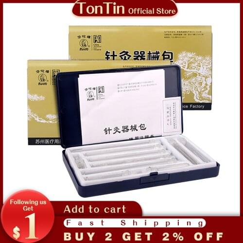 Huatuo Acupuncture Instrument Set Reusable Acupuncture Needles Package Massage needles non-disposable ZBX-2 medium size