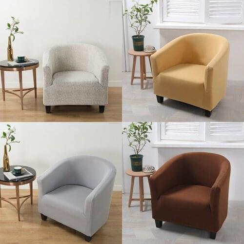Solid color Stretch Bath Tub Spandex Chair Covers Elastic Leisure Bathtub Armchair Seat Arm Sofa Protector Washable Slipcover