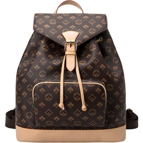 Lovely Backpack Women Printing Leather Bags Designer Backpacks Female Double Shoulder Bag Girl Travel Bags Rucksack sac