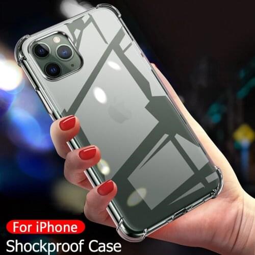 Shockproof Silicone Phone Case For iPhone 11 12 Pro Max Mini XR X XS Max iPhone 7 8 6 6s Plus 5 5s SE 2 Luxury Soft Back Cover
