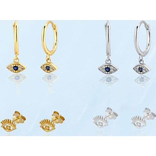 Korean Fashion Unusual Eye Shape Women Earrings Stainless Steel Golden Silver Color Attractive Earrings Personalized Accessories