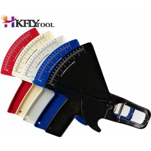 Convenient professional 0-80mm Slim Guide Skinfold Caliper Measure Body Fat Tester Analyzer Measurement Keep Health Fitness