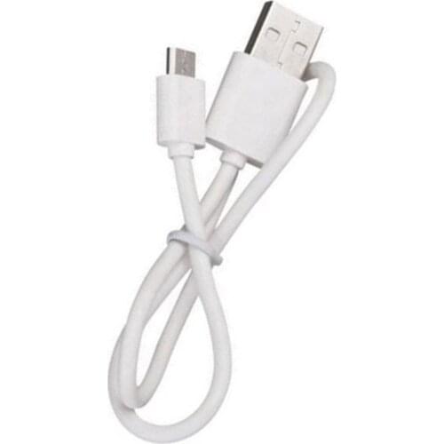 USB Cable Round Wire Universal White 17.5cm Durable USB Charging Line Compatible With For Most Android Phones