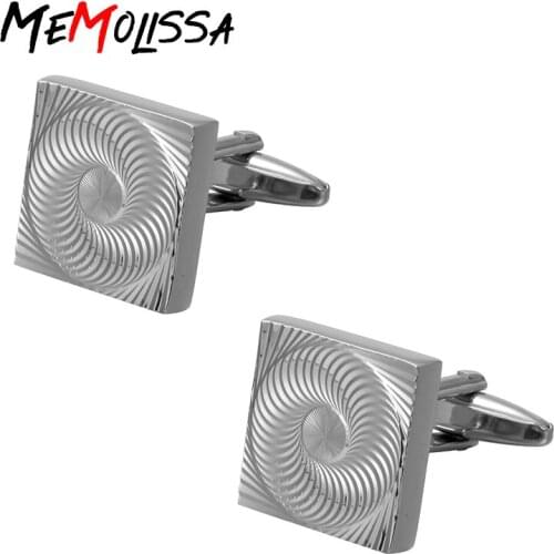 Memolissa Simple Style Shirt Men Jewelry Unique Wedding Groom Men Cuff Links Business Cufflinks For Mens Fashion Jewelry