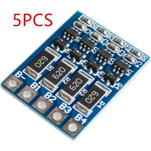5PCS 4S 3.6V DIY 58mA 18650 Lithium Iron Phosphate Battery Charger Protection Board Balanced Polymer Li-ion Charging Module
