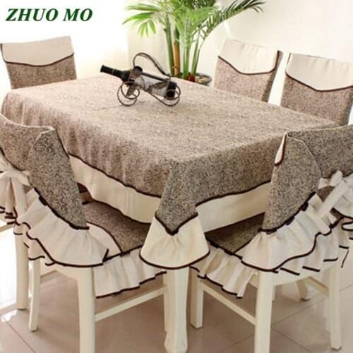 ZHUO MO Lace Rectangular table cloth and chair covers Buy separately dining for coffee table for home Decoration Table Covers