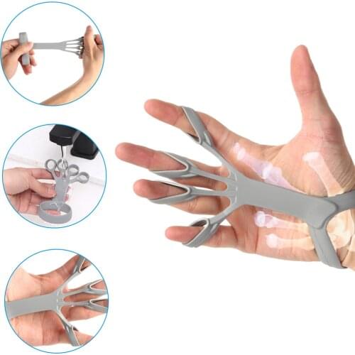 1PC Finger Exercise Wrist Stretcher Trainer Athletes Silicone Workout-3 Kinds Of Strength Hand Grip Strengthener Rehabilitation