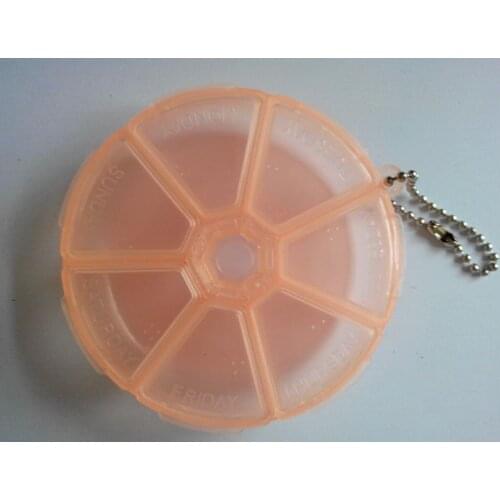 1PC Rotatable 7day Environmental Portable Drug For Travel Storage Medicines Box Organizer Week Pill Case Press To Open EJE 0652