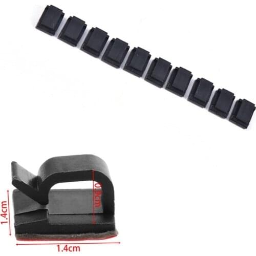 10pcs/30pcs/50pcs Self-adhesive Wire Bundle Holder Tie Mount Clip For10mm Wide Fix LED Strip Lights Connector Tie Mount Suitable
