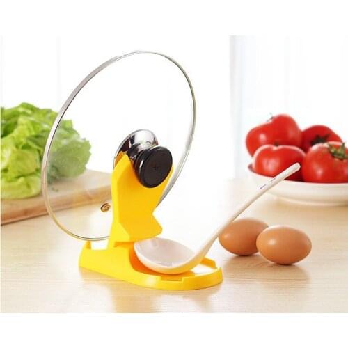 200pcs Useful Spoon Pot Lid Shelf Cooking Storage Kitchen Decor Tool Stand Holder New cooking tools opp bag pack