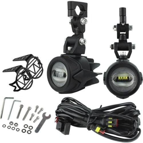 2X 40W LED Assembly Combo Motocycle Fog Lights for BMW R1200GS ADV F800GS R1100GS
