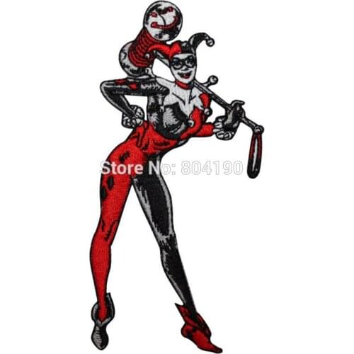 4.75" Comic Villain Gotham Joker Jester Movie TV Series Costume Embroidered Emblem applique iron on patch