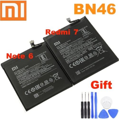 BN46 4000mAh 100% Original Battery For Xiaomi Redmi Note8 Note8T 8 Redmi 7 Redmi7 Note 6 Note6 Genuine Phone Battery +tools