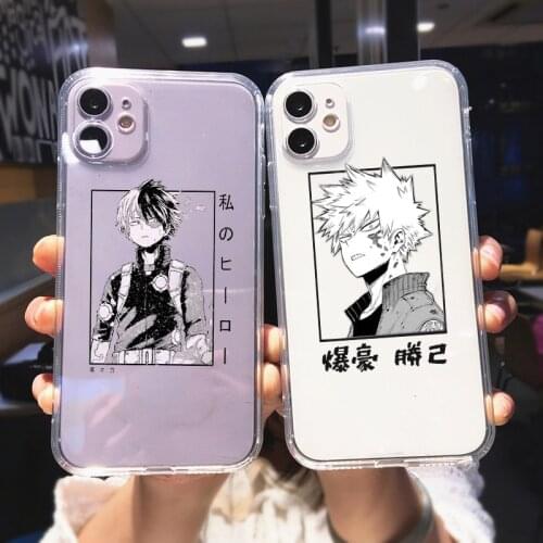 Phone Cases for IPhone 12 Mini Pro 7 8 Plus TPU Silicone Coque for IPhone 11 Pro X XS MAX XR SE2 My Hero Academia Midoriya Cover