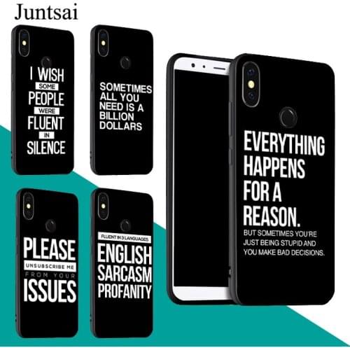 SASSY QUOTES Case For Redmi Note 9 Pro 9S 8T 8 Pro 9A 9C For Mi 9 9T Note 10 Lite For POCO X3 Couqe